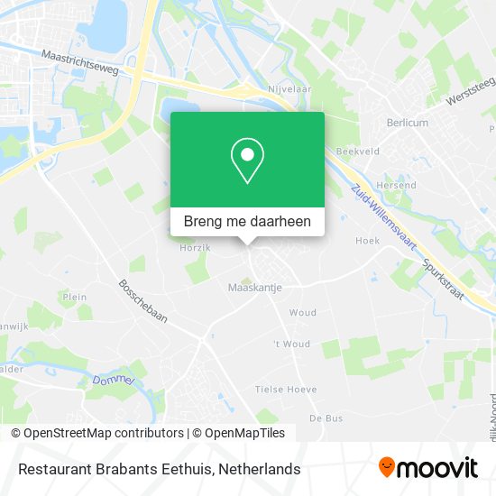 Restaurant Brabants Eethuis kaart