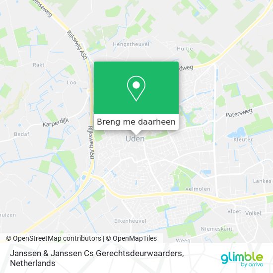 Janssen & Janssen Cs Gerechtsdeurwaarders kaart