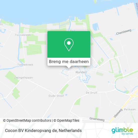 Cocon BV Kinderopvang de kaart