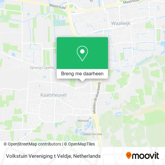 Volkstuin Vereniging t Veldje kaart