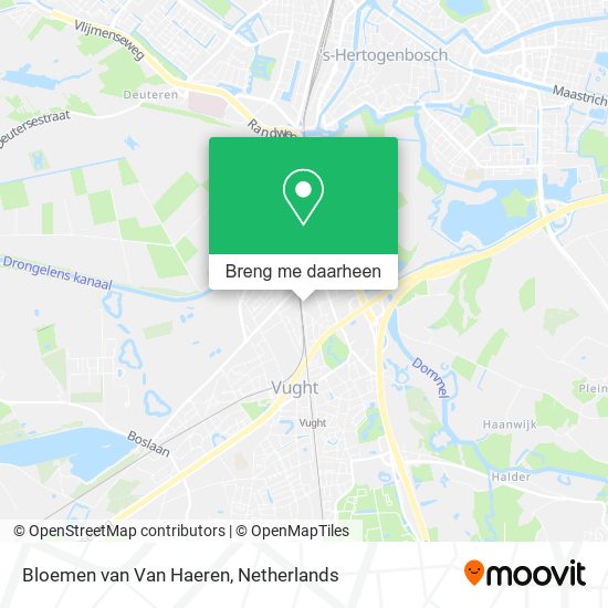 Bloemen van Van Haeren kaart