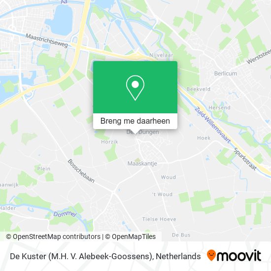 De Kuster (M.H. V. Alebeek-Goossens) kaart