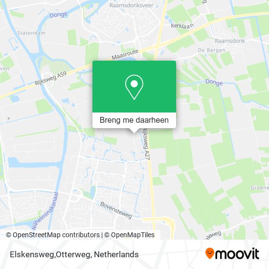 Elskensweg,Otterweg kaart