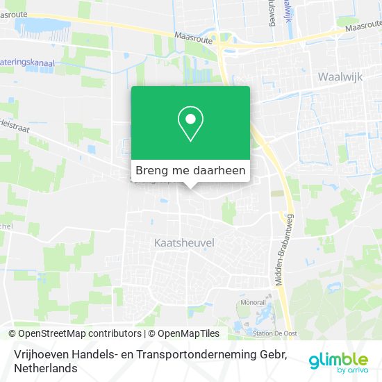 Vrijhoeven Handels- en Transportonderneming Gebr kaart