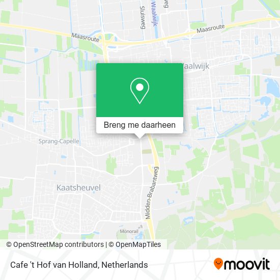Cafe 't Hof van Holland kaart
