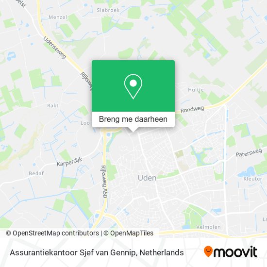 Assurantiekantoor Sjef van Gennip kaart