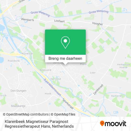 Klarenbeek Magnetiseur Paragnost Regressietherapeut Hans kaart