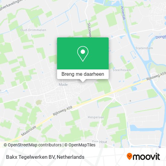 Bakx Tegelwerken BV kaart