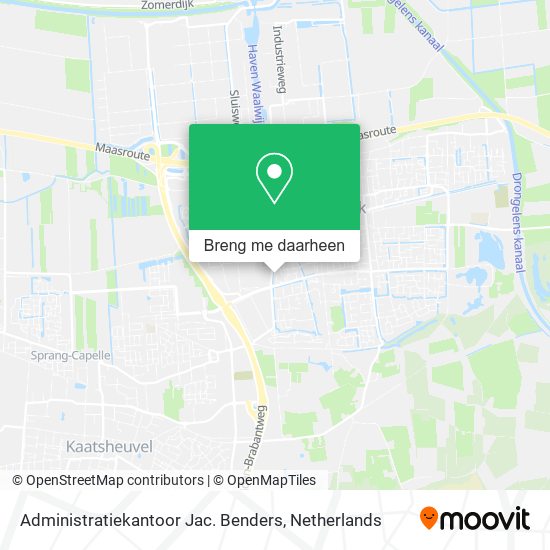 Administratiekantoor Jac. Benders kaart