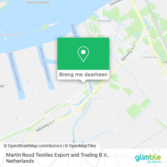 Martin Rood Textiles Export and Trading B.V. kaart