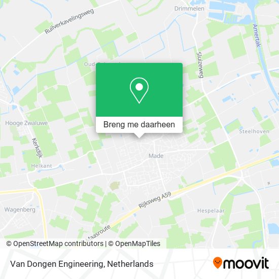 Van Dongen Engineering kaart