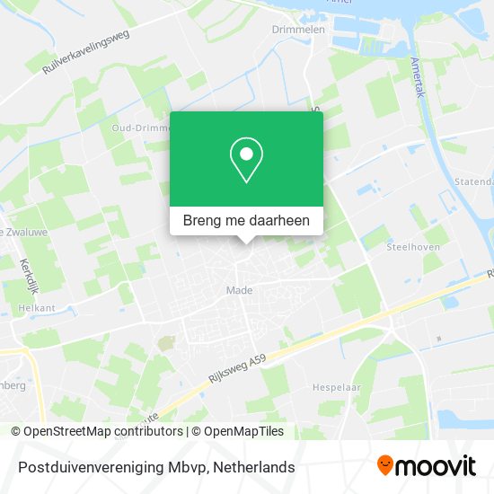 Postduivenvereniging Mbvp kaart