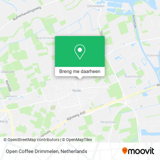 Open Coffee Drimmelen kaart