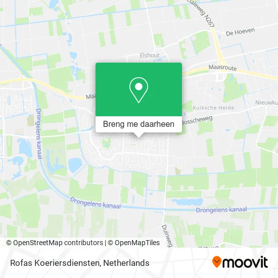 Rofas Koeriersdiensten kaart