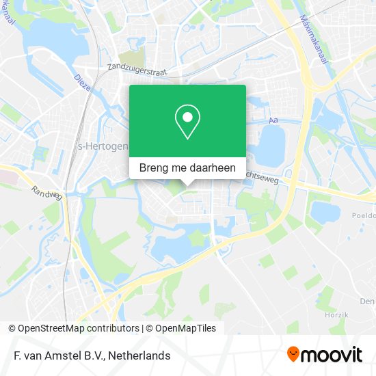 F. van Amstel B.V. kaart