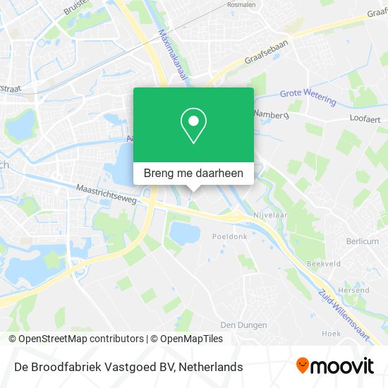 De Broodfabriek Vastgoed BV kaart