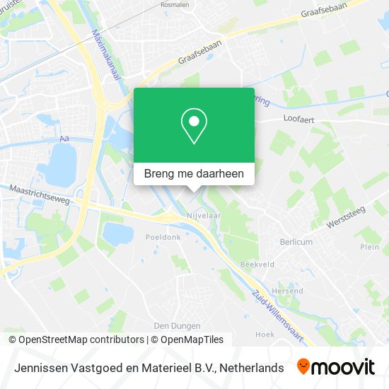 Jennissen Vastgoed en Materieel B.V. kaart