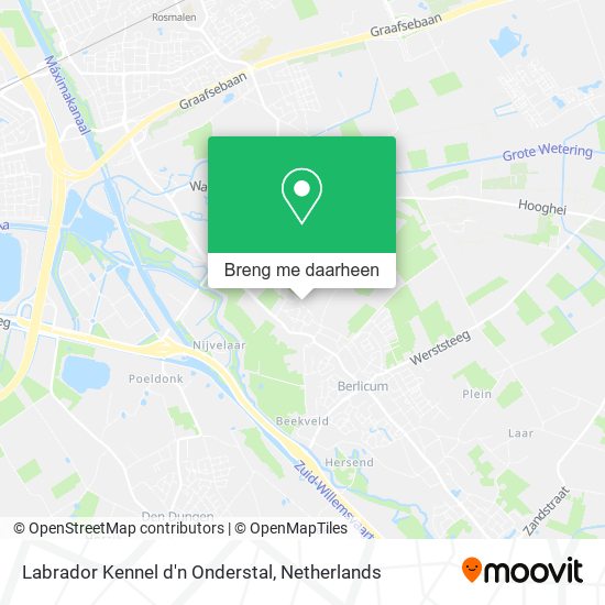 Labrador Kennel d'n Onderstal kaart