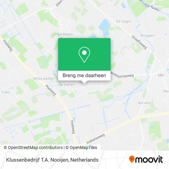 Klussenbedrijf T.A. Nooijen kaart