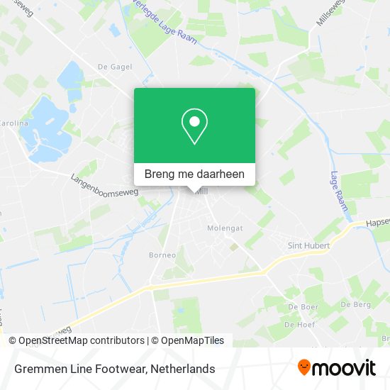 Gremmen Line Footwear kaart