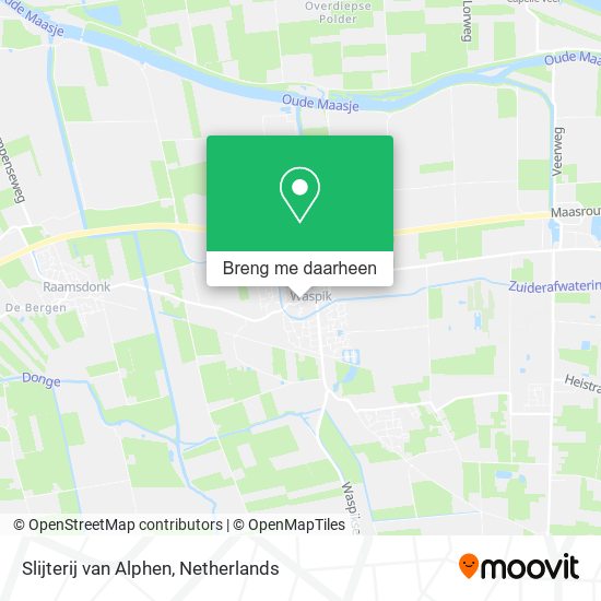 Slijterij van Alphen kaart