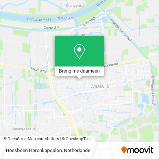 Heesbeen Herenkapsalon kaart