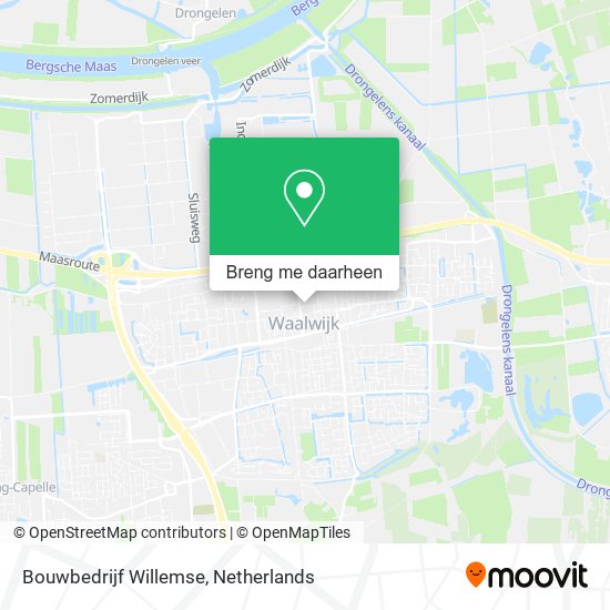 Bouwbedrijf Willemse kaart