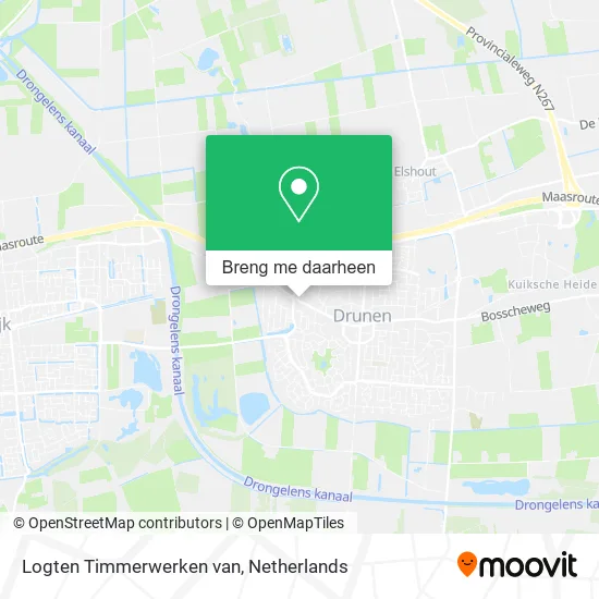 Logten Timmerwerken van kaart