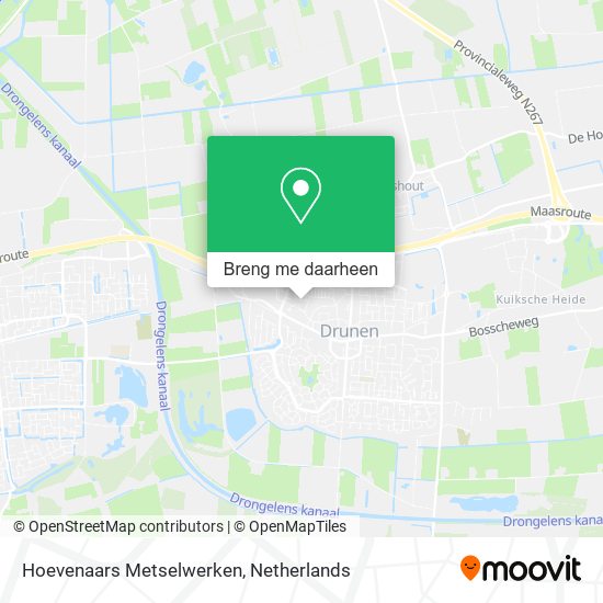 Hoevenaars Metselwerken kaart