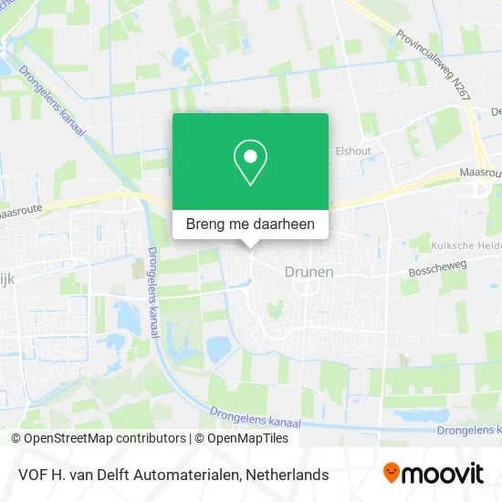 VOF H. van Delft Automaterialen kaart