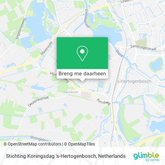 Stichting Koningsdag 's-Hertogenbosch kaart