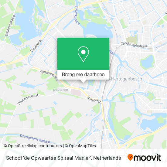 School ‘de Opwaartse Spiraal Manier’ kaart
