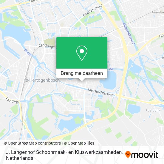 J. Langenhof Schoonmaak- en Kluswerkzaamheden kaart