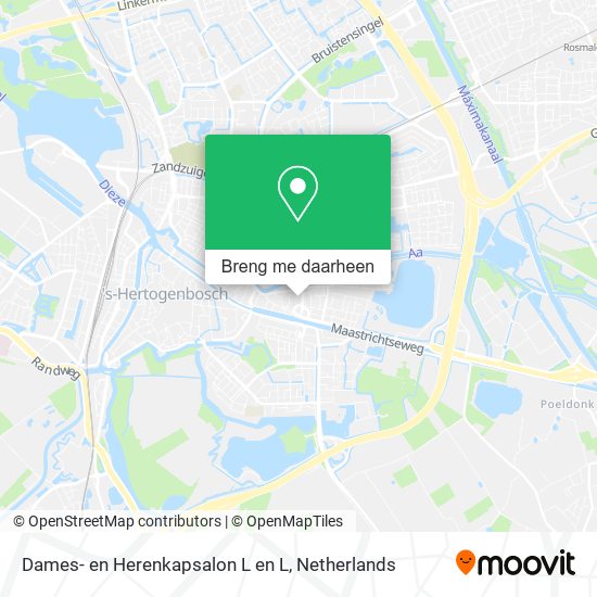 Dames- en Herenkapsalon L en L kaart