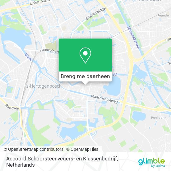 Accoord Schoorsteenvegers- en Klussenbedrijf kaart