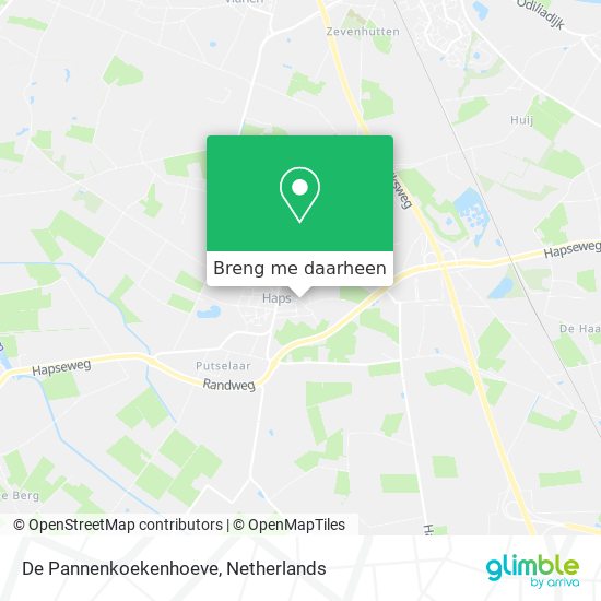 De Pannenkoekenhoeve kaart