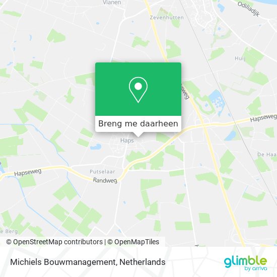Michiels Bouwmanagement kaart