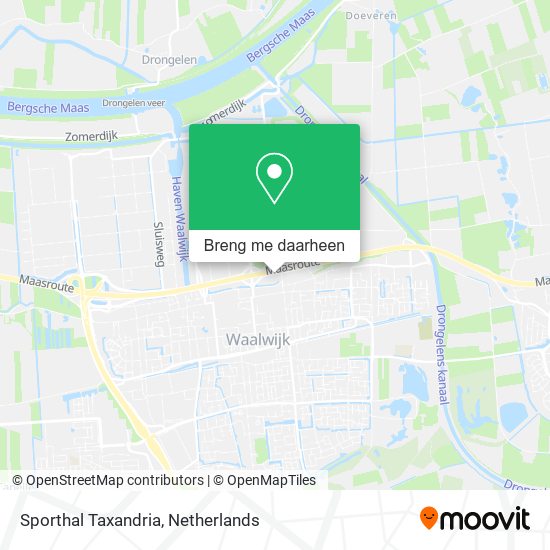 Sporthal Taxandria kaart