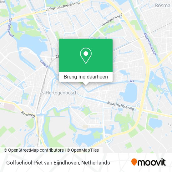 Golfschool Piet van Eijndhoven kaart
