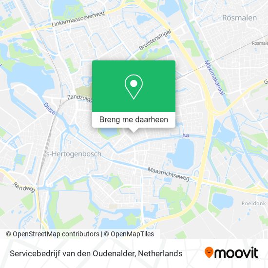 Servicebedrijf van den Oudenalder kaart