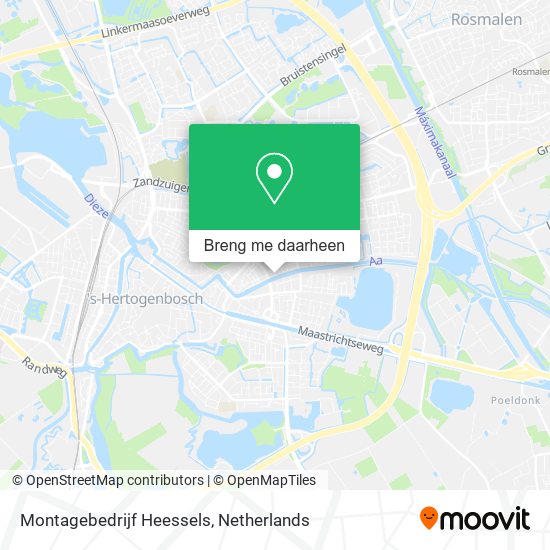 Montagebedrijf Heessels kaart