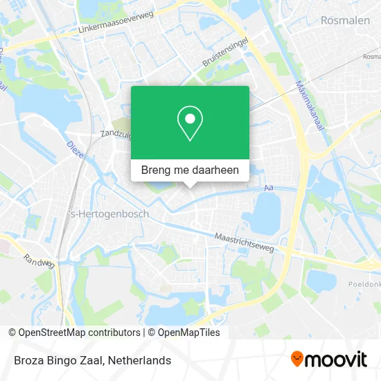 Broza Bingo Zaal kaart