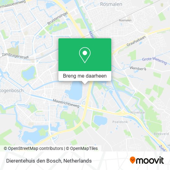 Dierentehuis den Bosch kaart