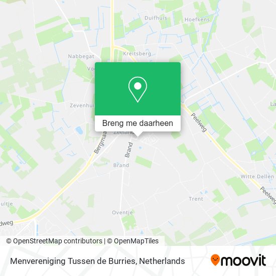 Menvereniging Tussen de Burries kaart