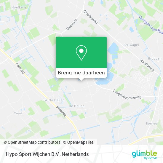 Hypo Sport Wijchen B.V. kaart