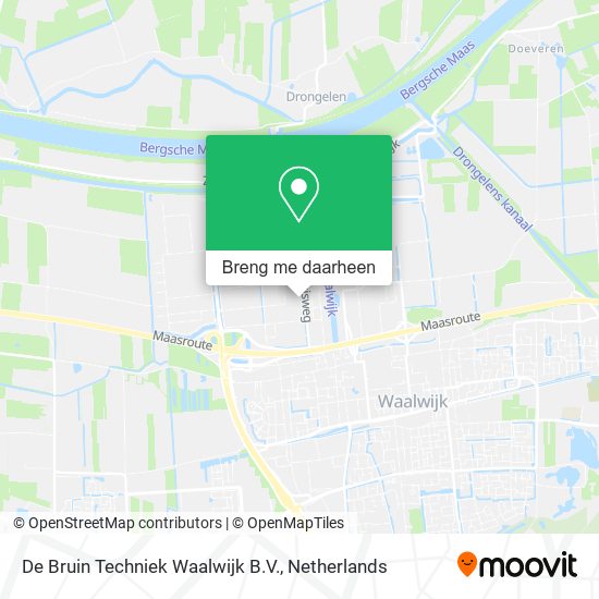 De Bruin Techniek Waalwijk B.V. kaart