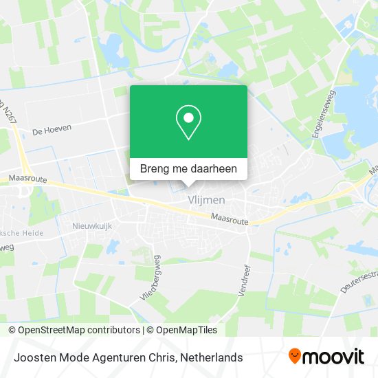 Joosten Mode Agenturen Chris kaart