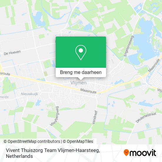 Vivent Thuiszorg Team Vlijmen-Haarsteeg kaart