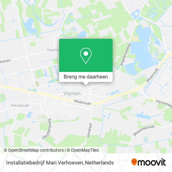 Installatiebedrijf Mari Verhoeven kaart