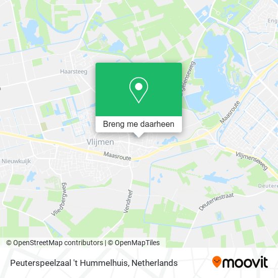 Peuterspeelzaal 't Hummelhuis kaart